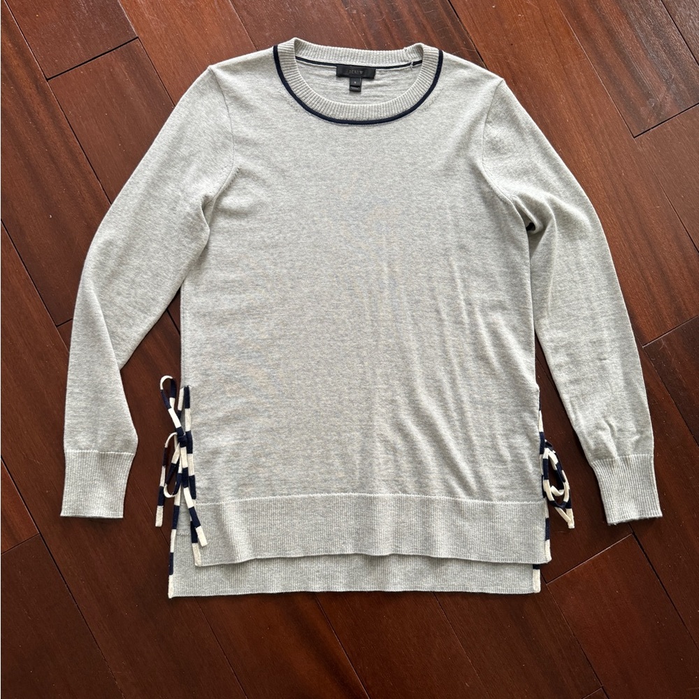 J. Crew Side Slit Merino Wool Sweater
